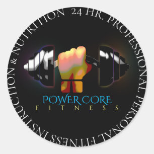 Personal Fitness Trainer Dumbells Sticker