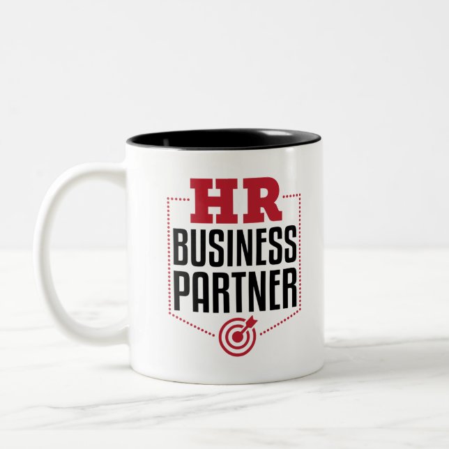 Personal für Geschäftspartner Zweifarbige Tasse (Links)