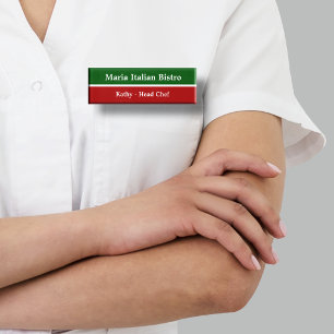 Personal italienischer Restaurants Namenschild