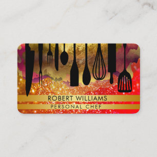 Personal Koch Black Gold Catering Kitesools Visitenkarte