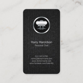 Personal Koch Chrome Koch Hat Business Card Visitenkarte