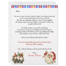 Personal Letter From Santa Claus Lights Elves
