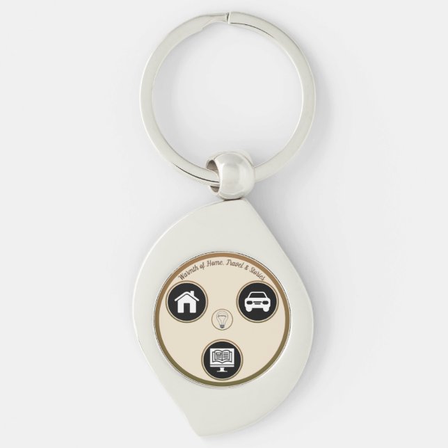 Personal Metal Keychain Schlüsselanhänger (Vorderseite)