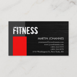 Personal Red Gray Business Card für den Holzhinter Visitenkarte