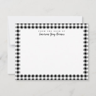 Personal Stationery Card für Schwarz und Weiß Dankeskarte