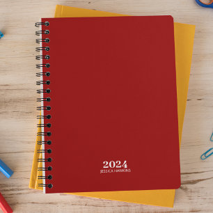 Personal Stationery ・ Crimson Red Weekly Planer