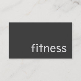 Personal Trainer Business Card für schlichte graue Visitenkarte