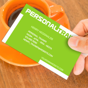 Personal Trainer Business Card Visitenkarte