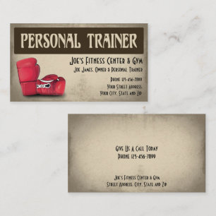 Personal Trainer Business Card Visitenkarte