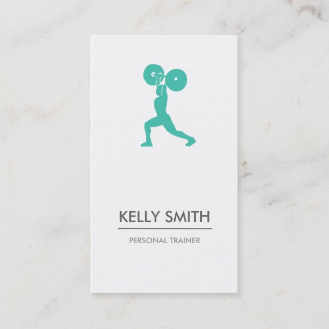 Personal Trainer Business Card Visitenkarte (Vorderseite)