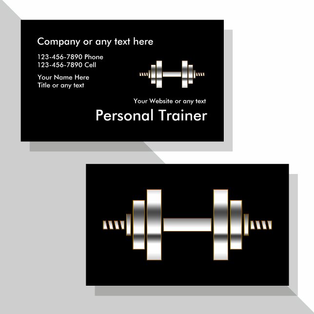 Personal Trainer Business Cards der Fitness Visitenkarte (Von Creator hochgeladen)