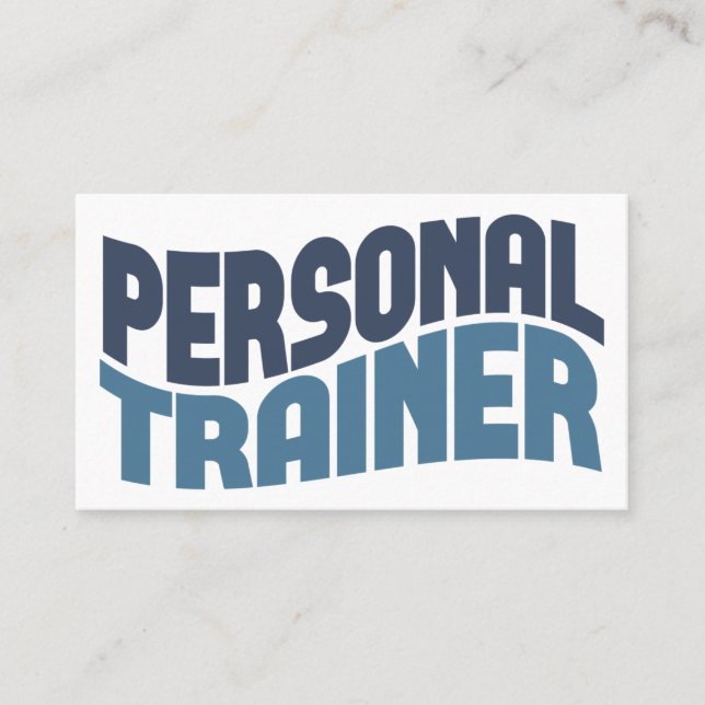Personal Trainer Business Cards Visitenkarte (Vorderseite)