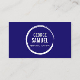 PERSONAL TRAINER CHALK SKETCH LOGO BUSINESS CARD VISITENKARTE