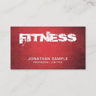 Personal Trainer Fitness Coach Design Modernes, Sc Visitenkarte