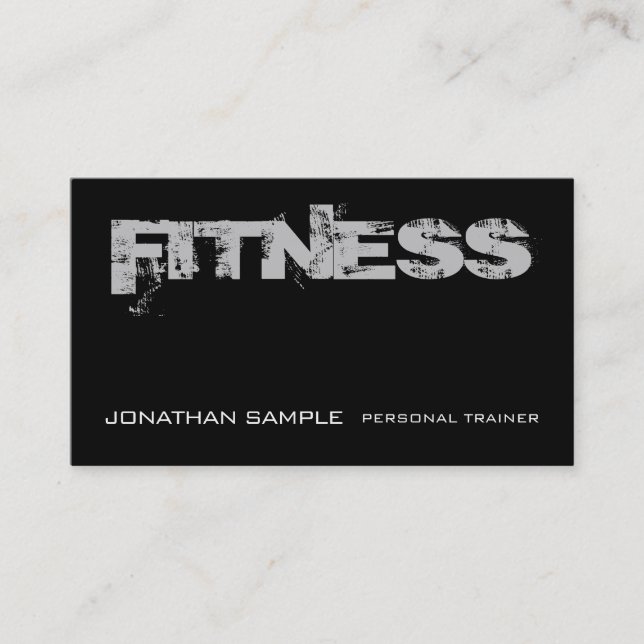 Personal Trainer Fitness Coach Trendy Schlicht Lux Visitenkarte (Vorderseite)