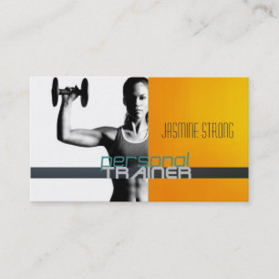 Personal Trainer, Fitness, Frauen, Lady, Fitness Visitenkarte