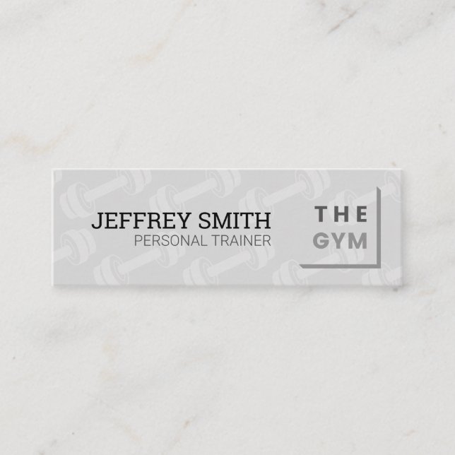 Personal Trainer | Fitness Instructor Mini Visitenkarte (Vorderseite)
