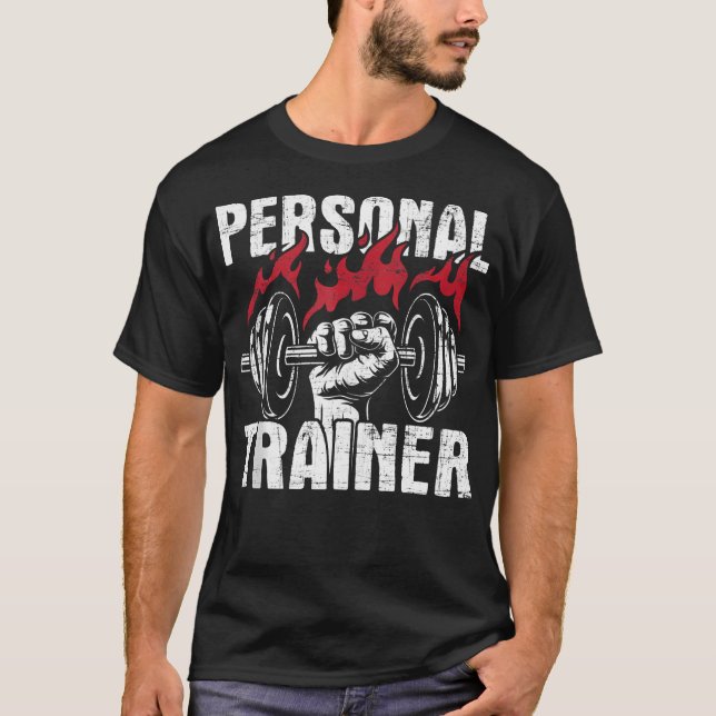 Personal Trainer - Fitness Lover Gym Coach Workout T-Shirt (Vorderseite)
