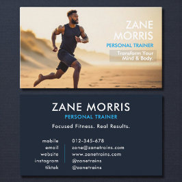 Personal Trainer Fitness Photo  Visitenkarte