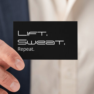 Personal Trainer Fitness Workout Typhografie Visitenkarte