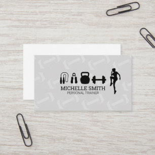 Personal Trainer   Fitnessgeräte Visitenkarte