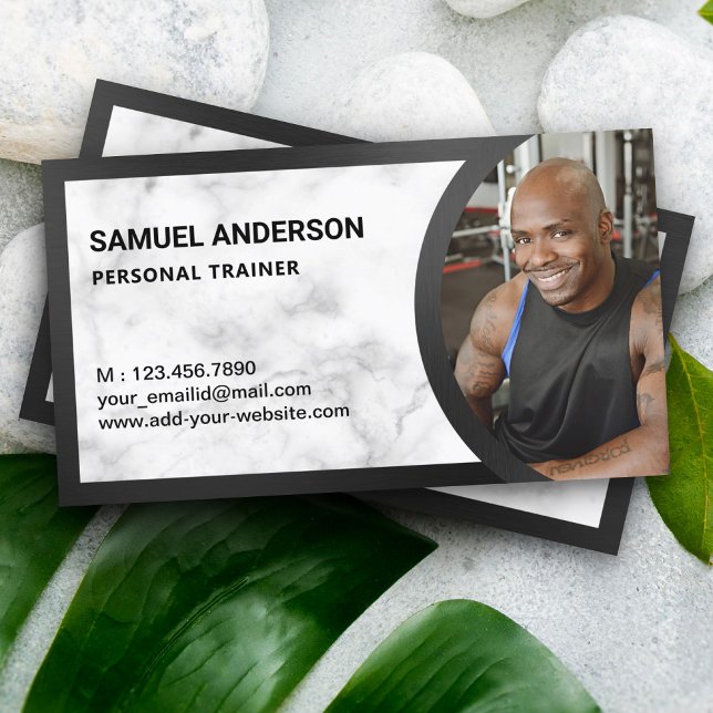 Personal Trainer Foto für die Fitness aus weißem M Visitenkarte (Von Creator hochgeladen)
