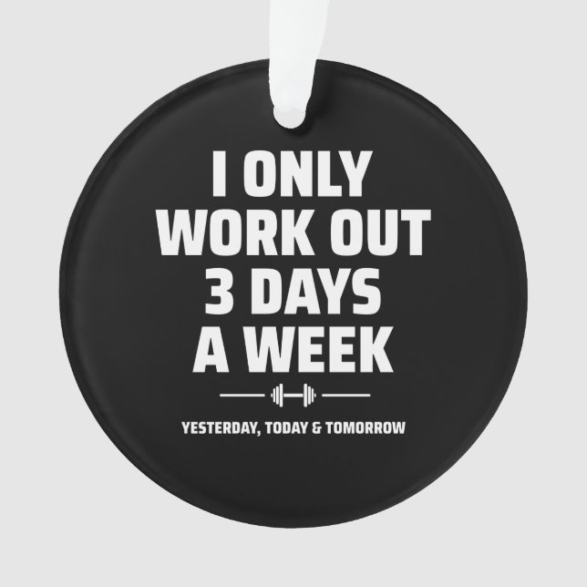 Personal Trainer Funny Gym Übungs Fitness Meme Ornament (Vorderseite)