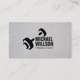 Personal Trainer für moderne Dumbell-Logos Visitenkarte