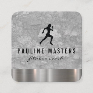 Personal Trainer Grunge Metal Trim Termin