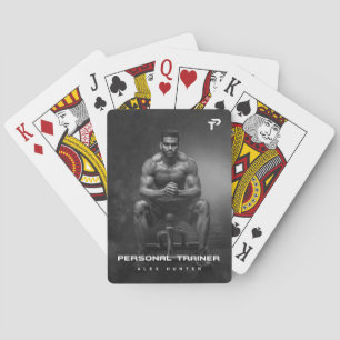 Personal Trainer Gym Fitness Personalisiert (2 SEI Spielkarten