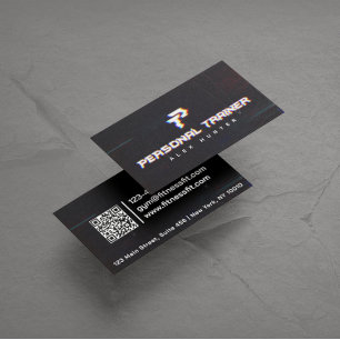 Personal Trainer Gym Fitness Personalisiert (2 SEI Visitenkarte