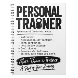 Personal Trainer Motivator Fitness Coach Notizblock