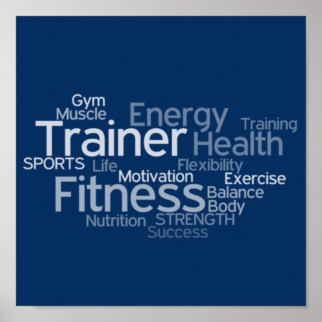 Personal Trainer oder Fitness Center Poster (Vorne)