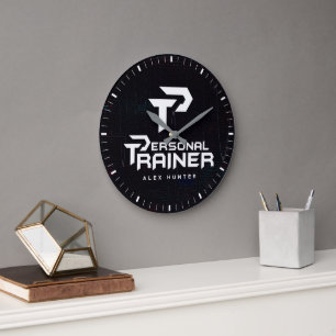 Personal Trainer Personalisiert Große Wanduhr