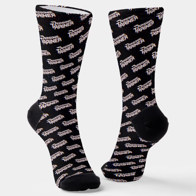 Personal Trainer Personalisiert Socken (Gewinkelt)