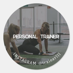 Personal Trainer Runder Aufkleber