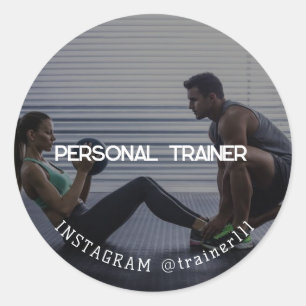 Personal Trainer Runder Aufkleber