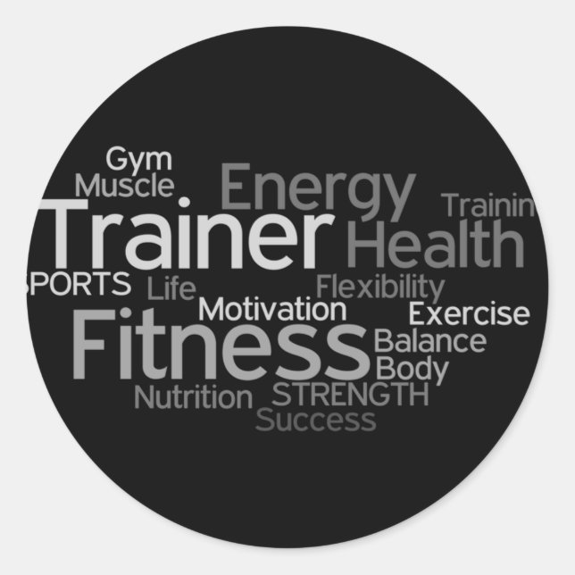 Personal Trainer Sticker (Vorderseite)