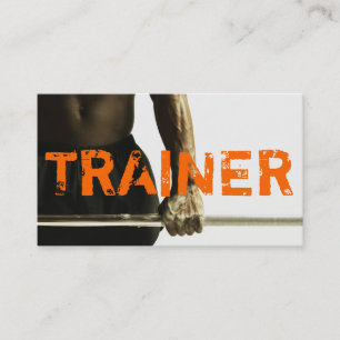Personal Trainer Training Gym Fitness Business Visitenkarte