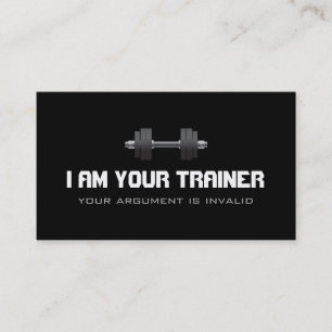 Personal Trainer Training Gym Fitness Business Visitenkarte