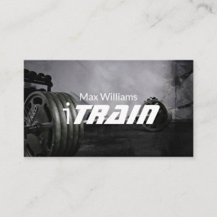 Personal Trainer Training Gym Fitness Business Visitenkarte