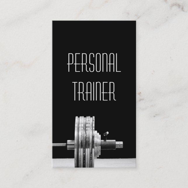 Personal Trainer, Übung, Gymnastik-Fitness Visitenkarte (Vorderseite)