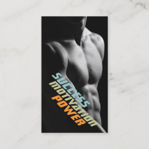 Personal Trainer Übungen Gymnastik Fitness Busine Visitenkarte