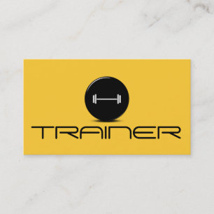 Personal Trainer Übungen Gymnastik Fitness Busine Visitenkarte