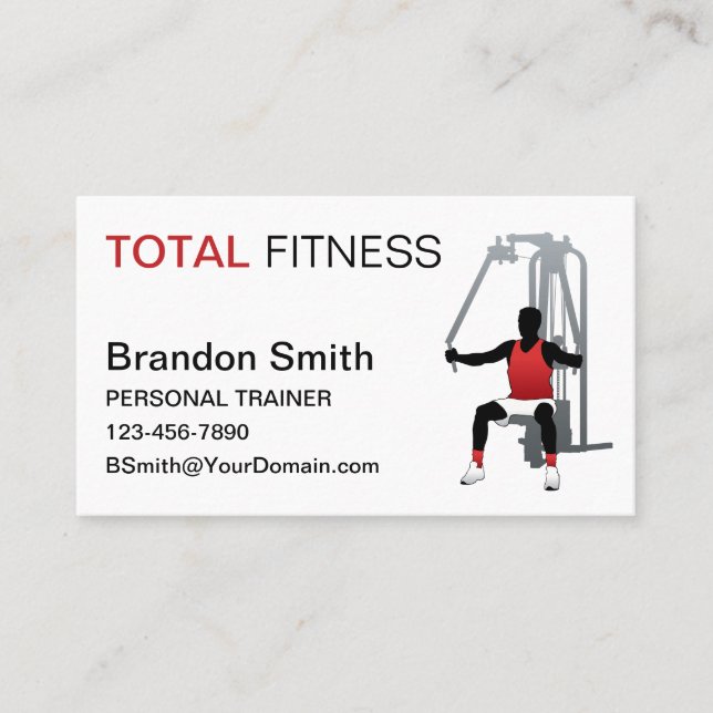 Personal Trainer Visitenkarte (Vorderseite)