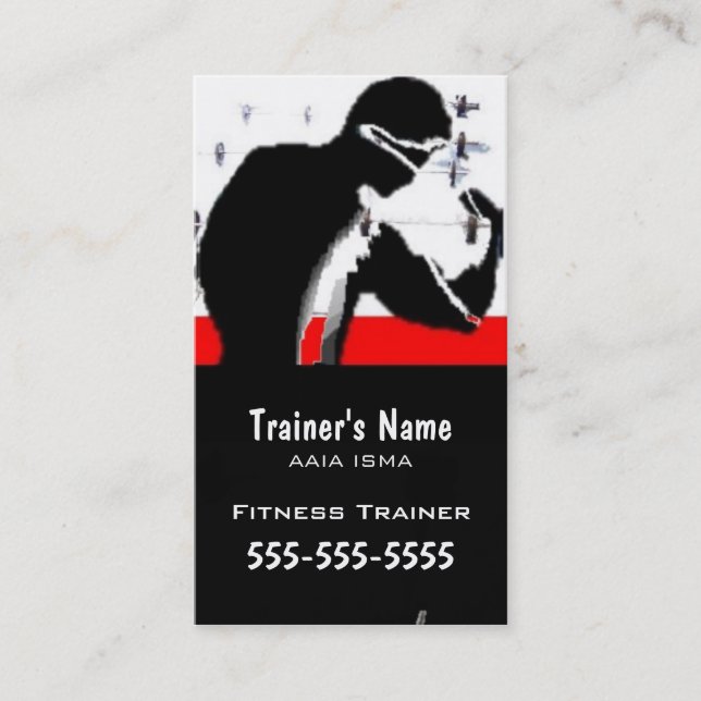 Personal Trainer Visitenkarte (Vorderseite)