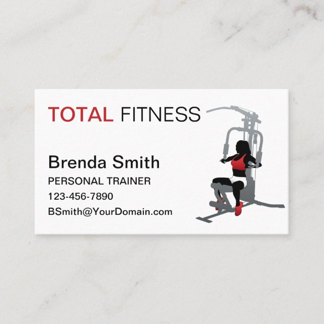 Personal Trainer Visitenkarte (Vorderseite)