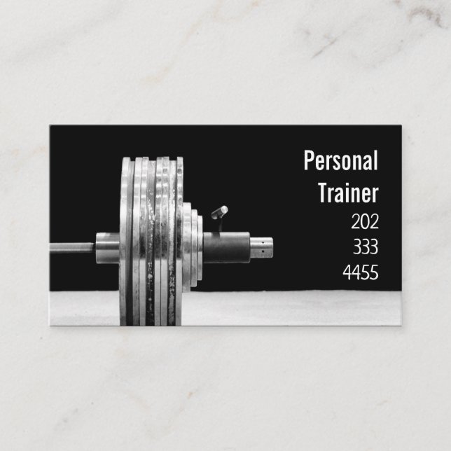 Personal Trainer Visitenkarte (Vorderseite)