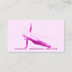 Personal Trainer Wellness Fitness Sozialmedien Visitenkarte