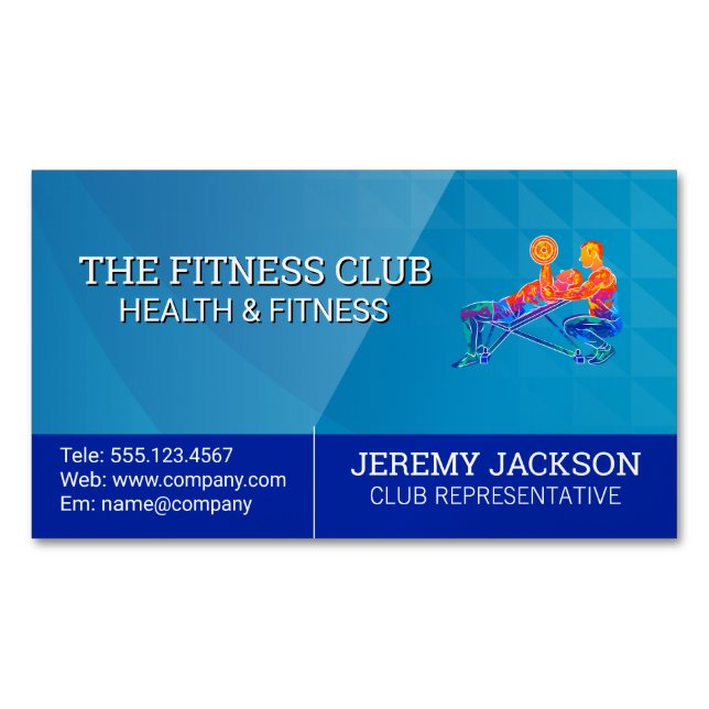 Personal Training Session | FITNESS Magnetische Visitenkarte (Vorderseite)